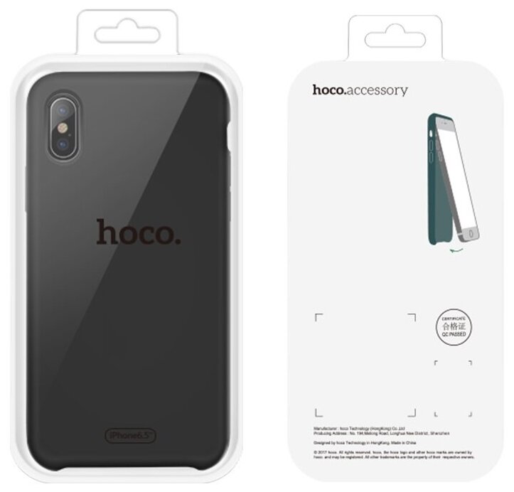Чехол-накладка для iPhone XS Max HOCO PURE TPU черная