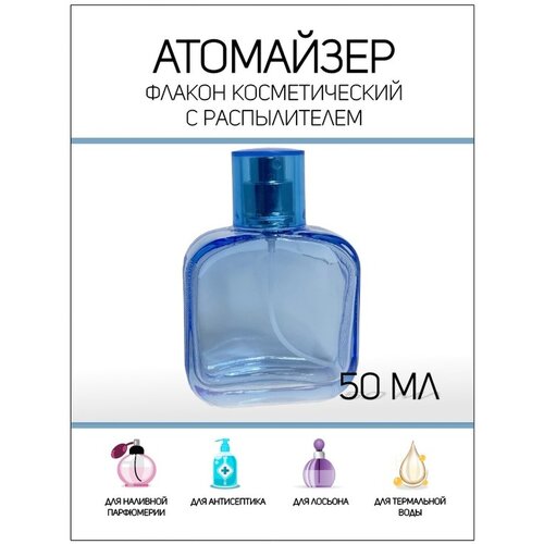 Атомайзер , 1 шт., 50 мл, синий