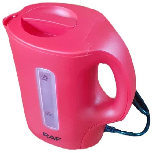 Чайник электрический Electric Kettle R.7901B / 1л - Мини/ 900Вт/ Индикаторная лампа/ Автоматическое отключение/ Индикатор уровня воды/ Красный чайник электрический ves electric ves1011