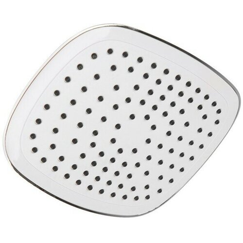 Лейка стационарная Z422, 1 режим, прямоугольная, пластик, белый/хром