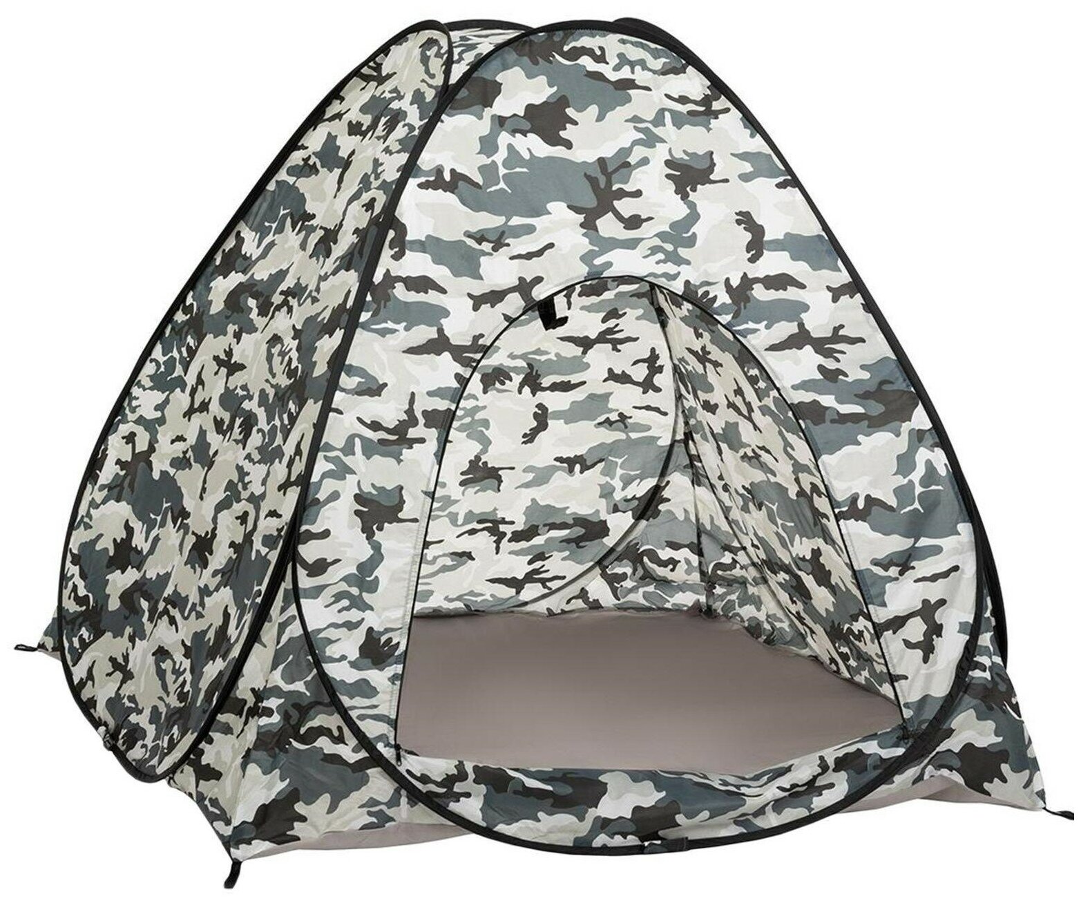 Палатка Тонар, зимняя, автомат, дно на молнии, размер 1,5 × 1,5 м, цвет камуфляж