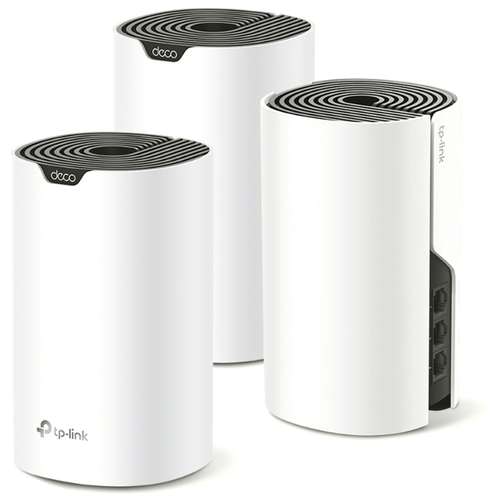 Бесшовный Mesh роутер TP-Link Deco S7(3-pack) AC1900 10/100/1000BASE-TX белый (упак:3шт) бесшовный mesh роутер tp link deco x55 deco x55 1 pack ax3000 10 100 1000base tx белый упак 1шт