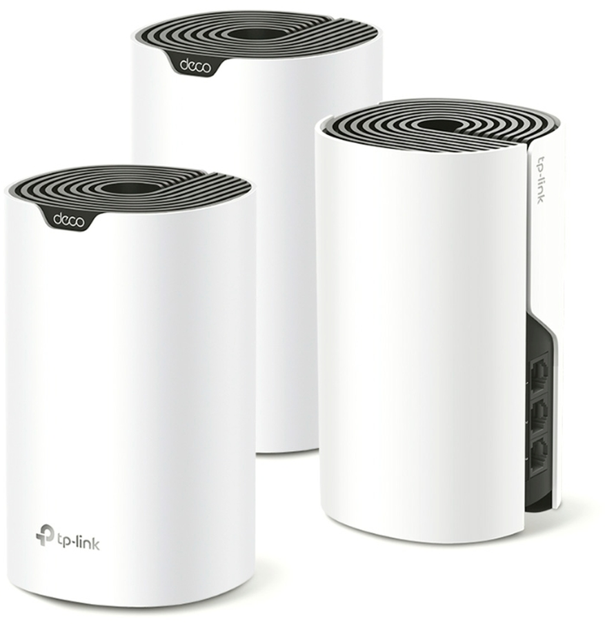 Бесшовный Mesh роутер TP-Link Deco S7(3-pack) AC1900 10/100/1000BASE-TX белый (упак:3шт)