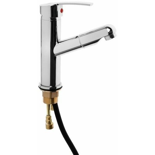 Смеситель для раковины кухни ванной Z7216 с выдвижным изливом картридж 35 мм латунь хром 5427₽