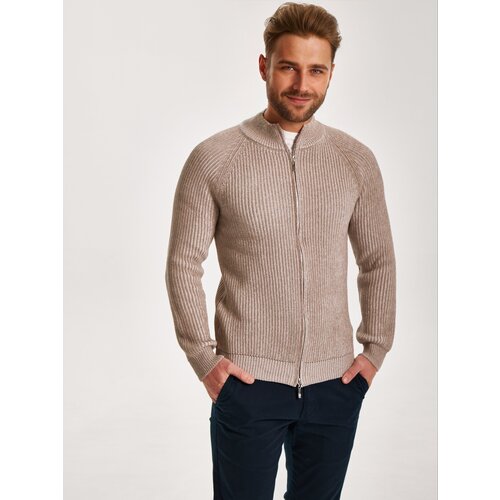 Кардиган Modclick, размер 56, коричневый, бежевый