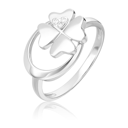 фото Кольцо platina из золота 585 пробы с бриллиантом