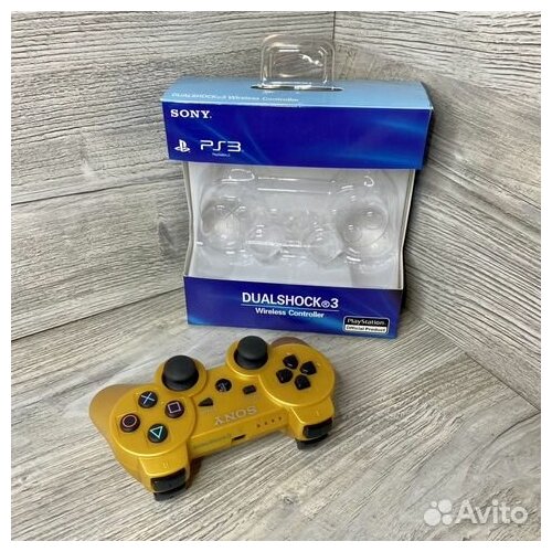 Джойстик/Геймпад беспроводной DualShock3, золотой