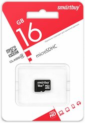 Карта памяти SMARTBUY 16GB microSDHC Class10