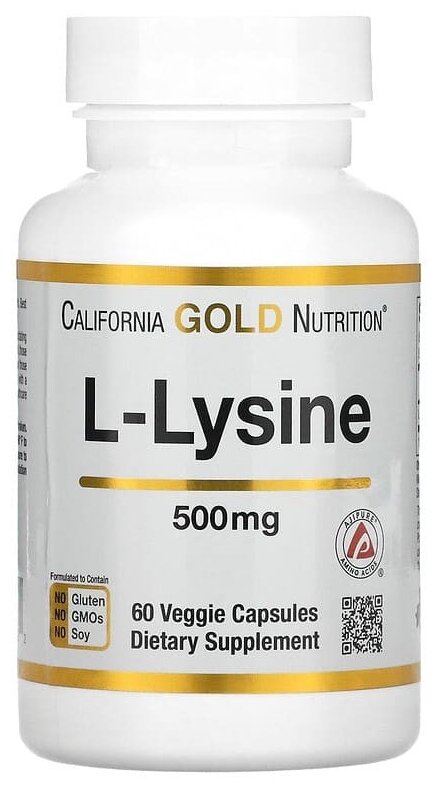 California Gold Nutrition L-Lysine капс., 500 мг, 60 шт.