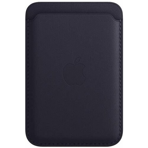Кардхолдер / Чехол-бумажник MagSafe для iPhone, кожа, синий, ReBronShop