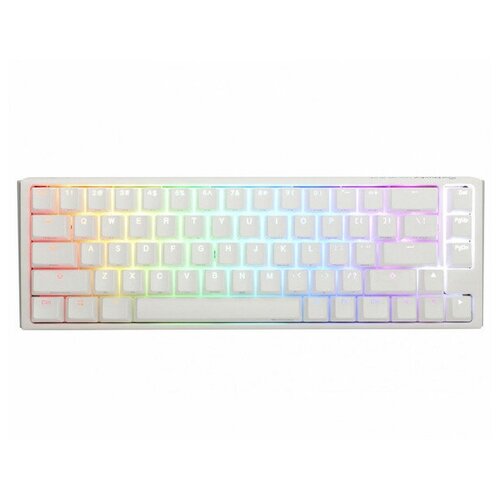 Игровая механическая клавиатура Ducky One 3 SF White переключатели Cherry MX RGB Speed Silver, русская раскладка