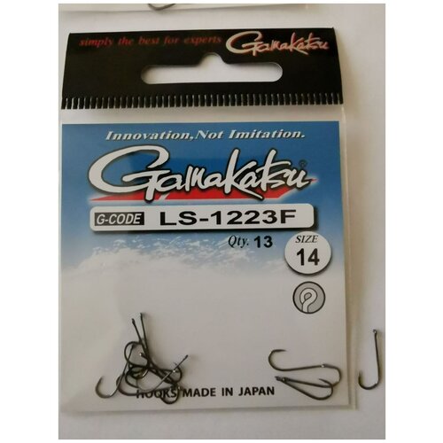 фото Крючок gamakatsu hook ls-1223f ring eye serie black №14