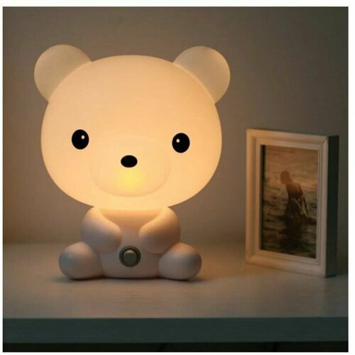 Ночник детский LED Night Light Lamp - белый медведь