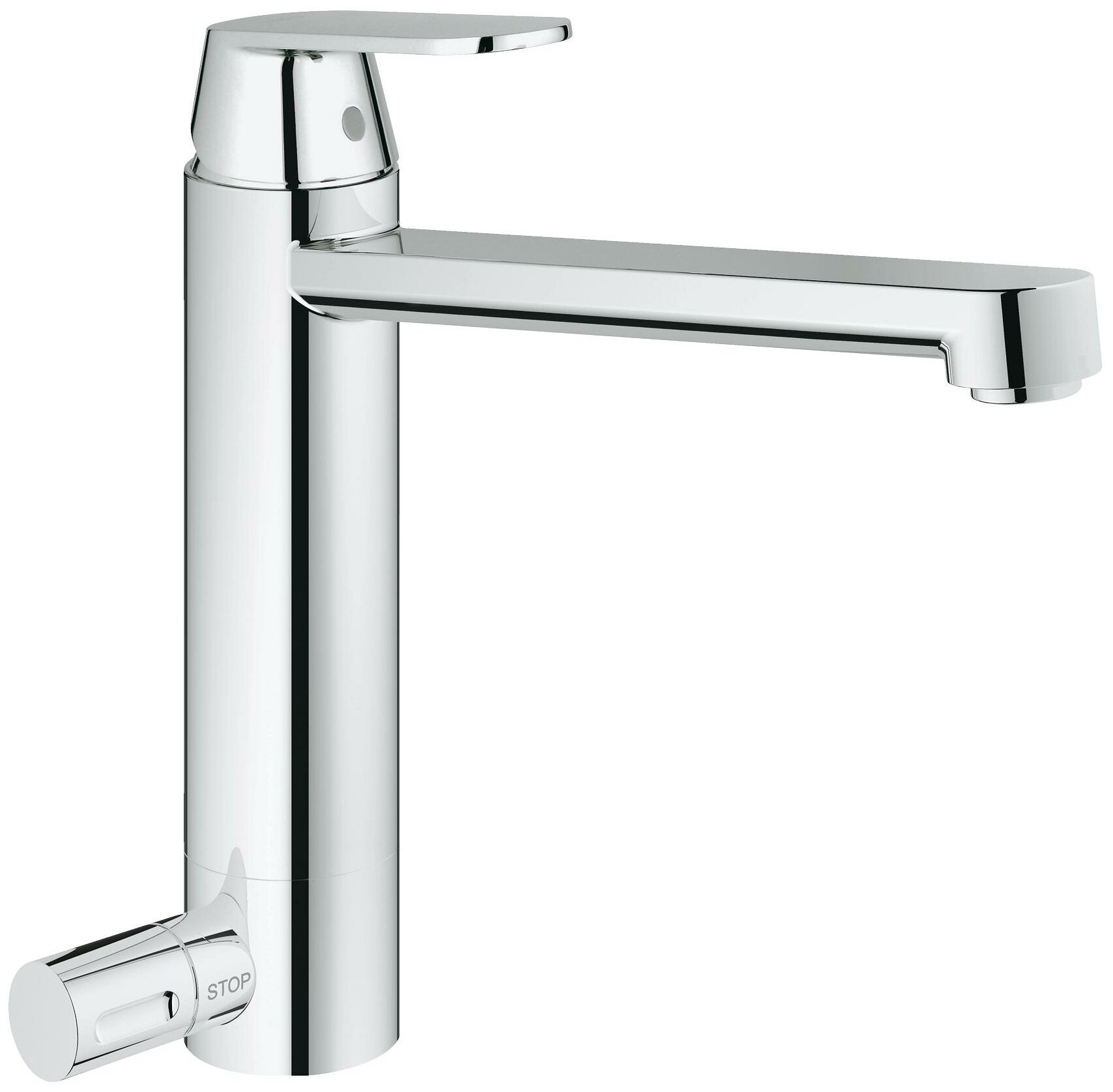 Смеситель для кухонной мойки GROHE Eurosmart Cosmopolitan с запорным вентилем, хром (30195000)