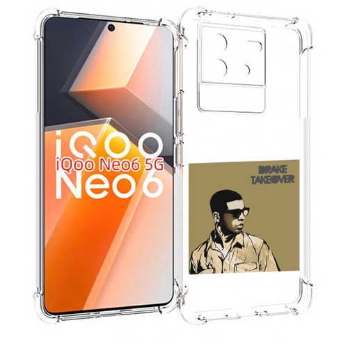 Чехол MyPads Drake - Takeover для Vivo iQoo Neo 6 5G задняя-панель-накладка-бампер