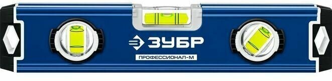 Компактный усиленный магнитный уровень ЗУБР Профессионал-М 230 мм 34581-023