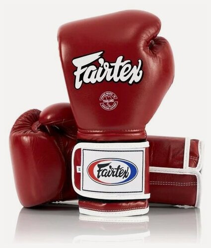 Изображение товара Боксерские перчатки Fairtex BGV9 красный (мексиканский стиль) 12 унций