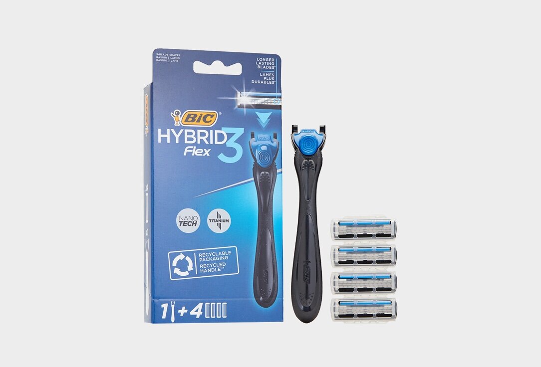 Мужская бритвенная система BIC, Hybrid 3 Flex