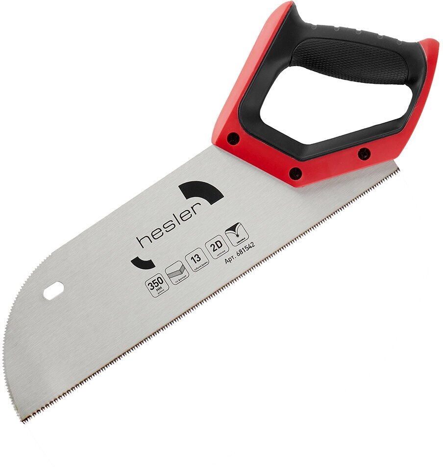 Ножовка по дереву для фанеры Hesler 350 мм 13 зуб/дюйм мелкий зуб