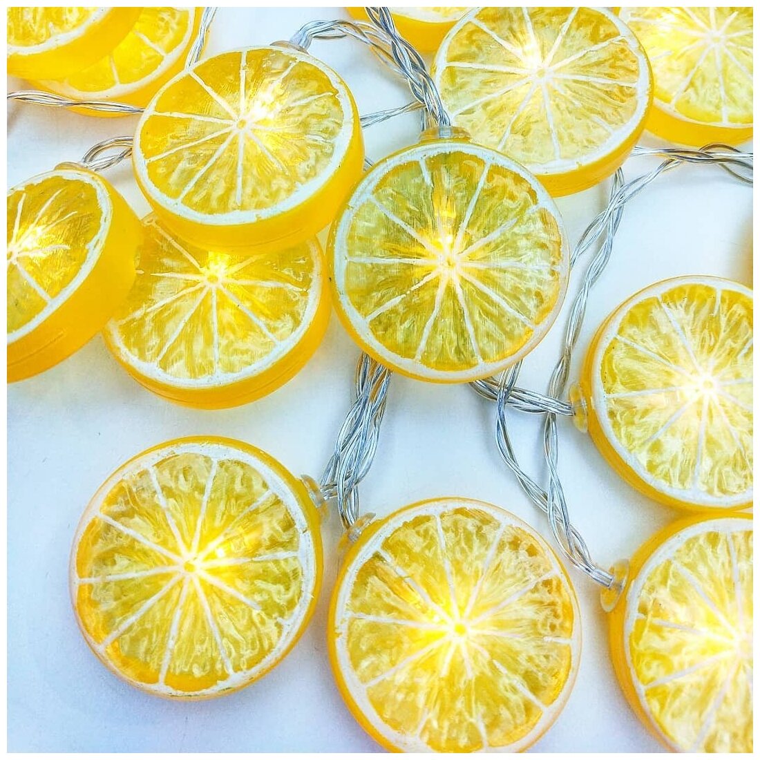 Гирлянда LEDREAM "Лимончик", 3 м, от батареек, 20 светодиодов, для детской, IP 20 — фото 1