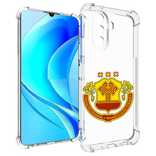 Чехол MyPads герб-чувашии-чебоксары для Huawei Nova Y70 / Nova Y70 Plus (MGA-LX9N) / Huawei Enjoy 50 задняя-панель-накладка-бампер чехол mypads герб китай для huawei nova y70 nova y70 plus mga lx9n huawei enjoy 50 задняя панель накладка бампер