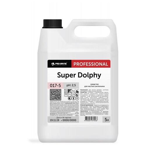 Профхим сантех кисл гель д/удален налета, д/акрила Pro-Brite/SUPER DOLPHY,5л