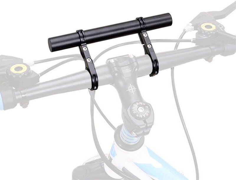 Выносной удлинитель руля для велосипеда с двумя кронштейнами алюминиевый для крепления фонарей и аксессуаров STG BC-B800