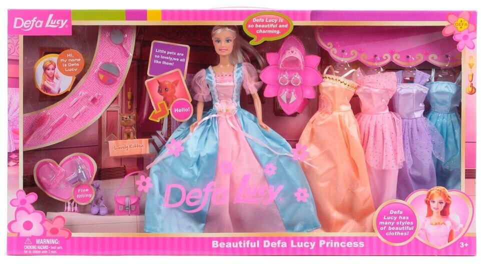 Defa Lucy Кукла с нарядами и аксессуарами Defa Lucy 6073B