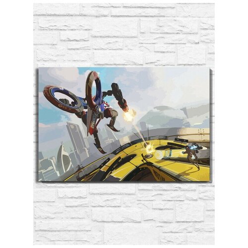 Картина по номерам на холсте игра RIGS Mechanized Combat League (PS, Xbox, PC, Switch) - 11057 Г 60x40