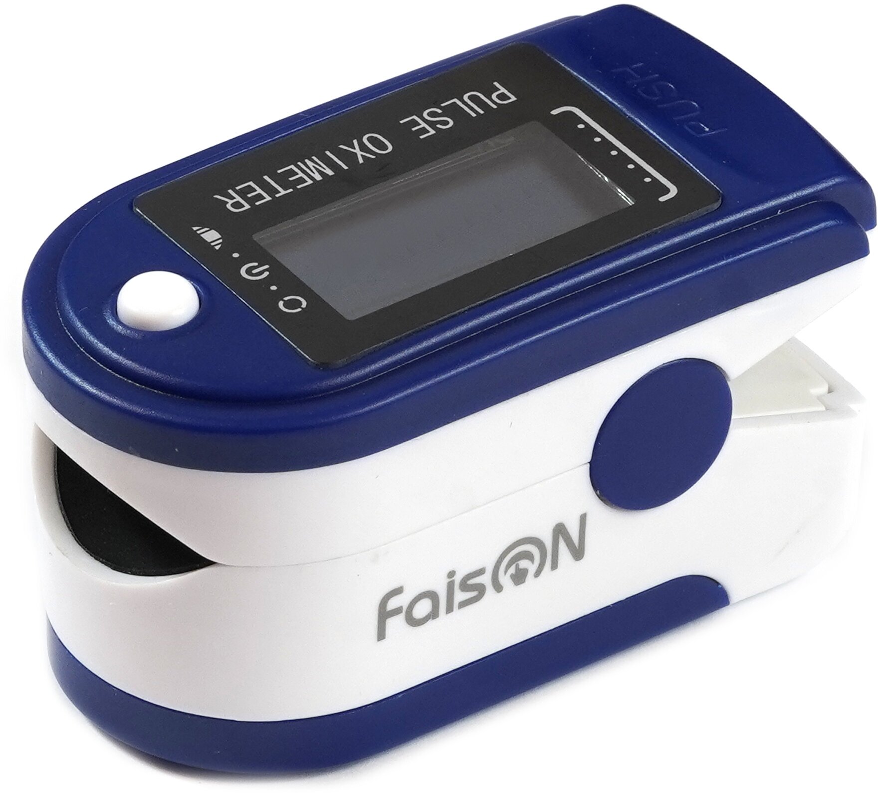 фото Пульсоксиметр цифровой FaisON, UV-01, Need, пластик, дисплей, цвет: синий, белый