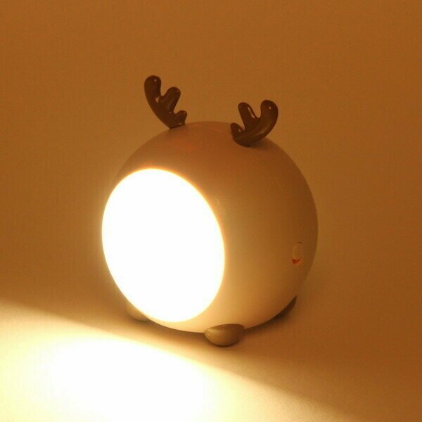 Светильник настольный декоративный светодиодный Marmalade-Cute deer LED цвет бежевый - фотография № 7