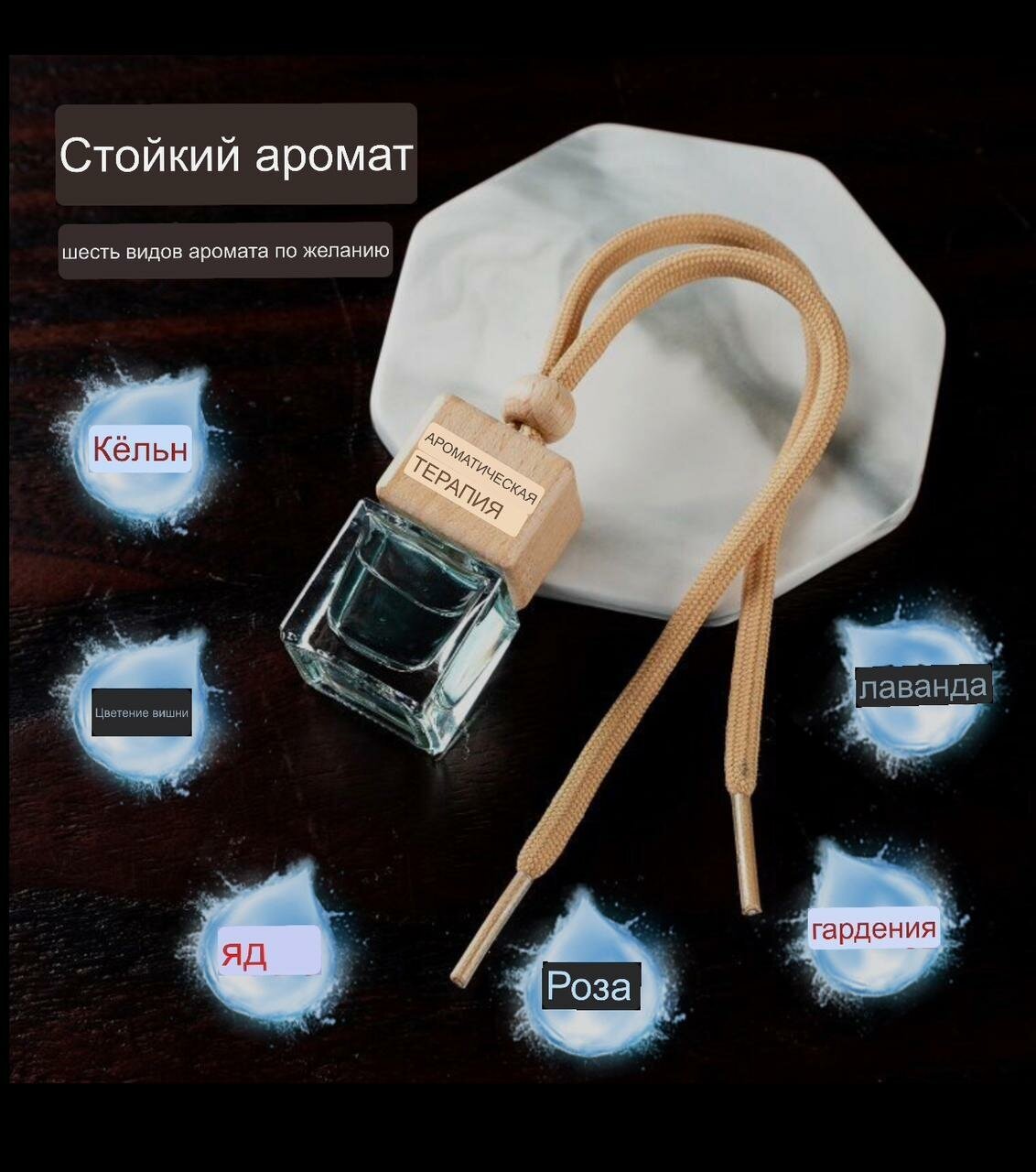 Ароматизатор для автомобиля AROMA THERAPIE Аромат Розы