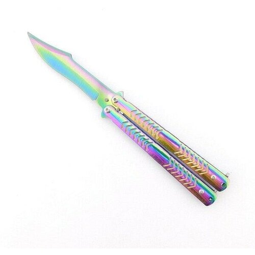 Нож бабочка цветной нож балисонг