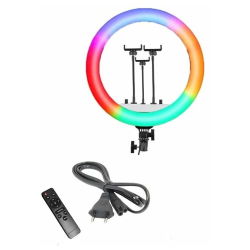 Селфи лампа кольцевая RL-14 RGB-14 с пультом без штатива 293000₽