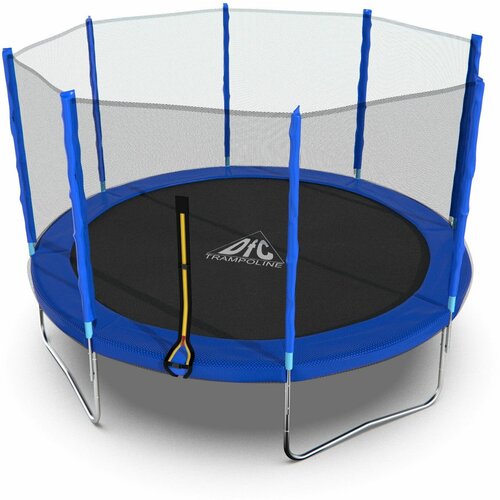 Батут DFC Trampoline Fitness с сеткой 12ft батут dfc trampoline fitness 12ft