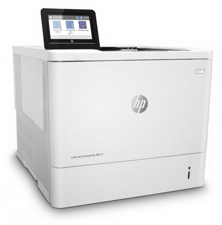 Принтер лазерный HP LaserJet Enterprise M612dn лазерный, цвет: белый [7ps86a] - фото №5