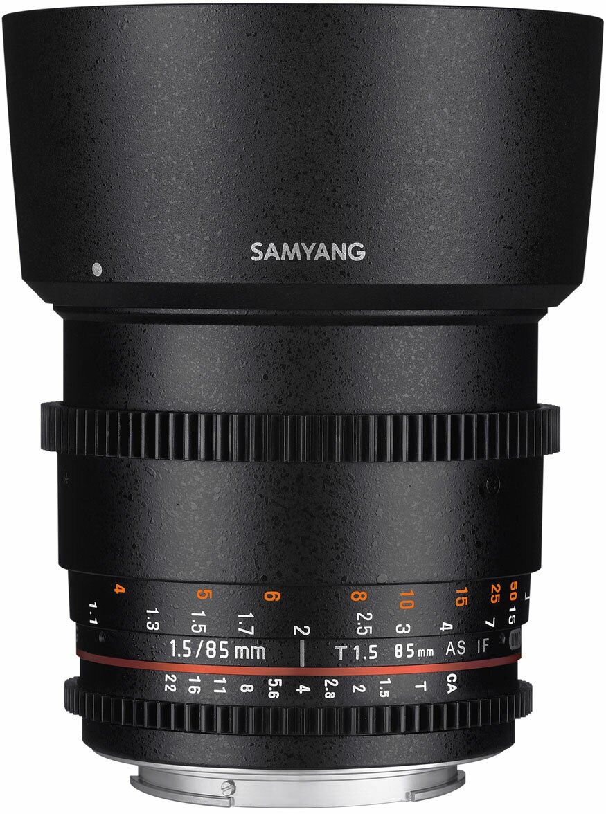 Объектив Samyang 85mm T1.5 AS IF UMC VDSLR II Fujifilm X — фото 2