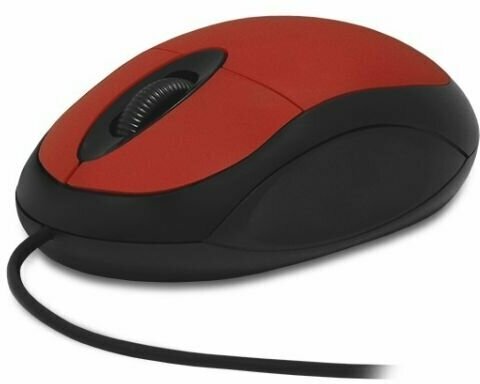 Мышь CBR CM 102 red, 1200dpi, 1,28м, USB