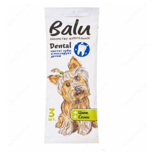 Лакомство жевательное BALU с цинком и селеном для собак, 36 гр - 1шт.