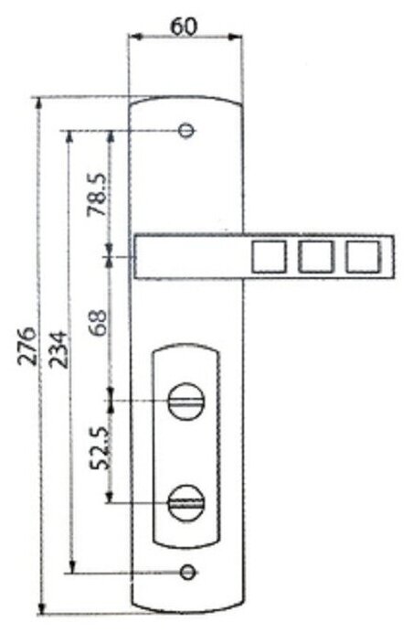 Ручки на планке Master Lock Quatro ML-300 No-Key R правый автомат - фотография № 3