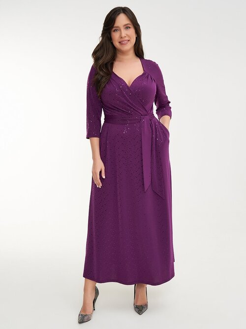 Платье Olsi, размер 48, фиолетовый