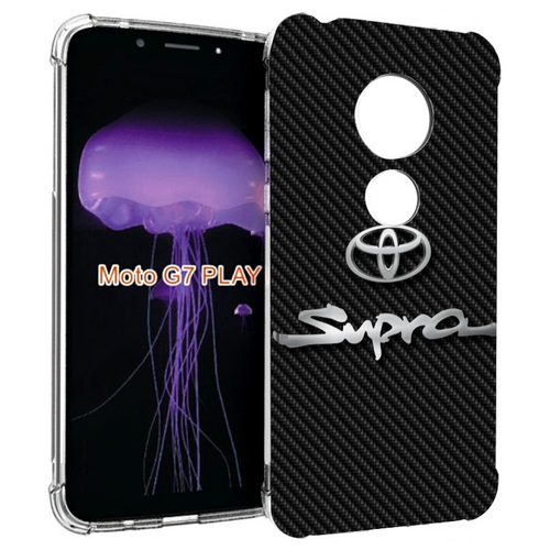 Чехол MyPads toyota тойота 2 для Motorola Moto G7 Play задняя-панель-накладка-бампер