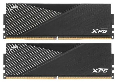 Оперативная память для компьютера 32Gb (2x16Gb) PC5-44800 5600MHz DDR5 DIMM Unbuffered CL36 ADATA XPG Lancer Gaming AX5U5600C3616G-DCLABK