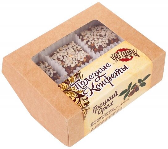 Конфеты полезные Грецкий орех (без сахара), 100гр ко-гре-100 - фотография № 5