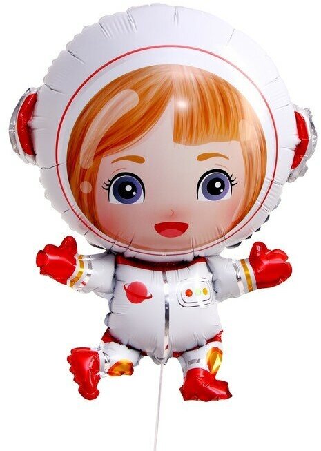 Шар фольгированный 30" «Девочка-космонавт»