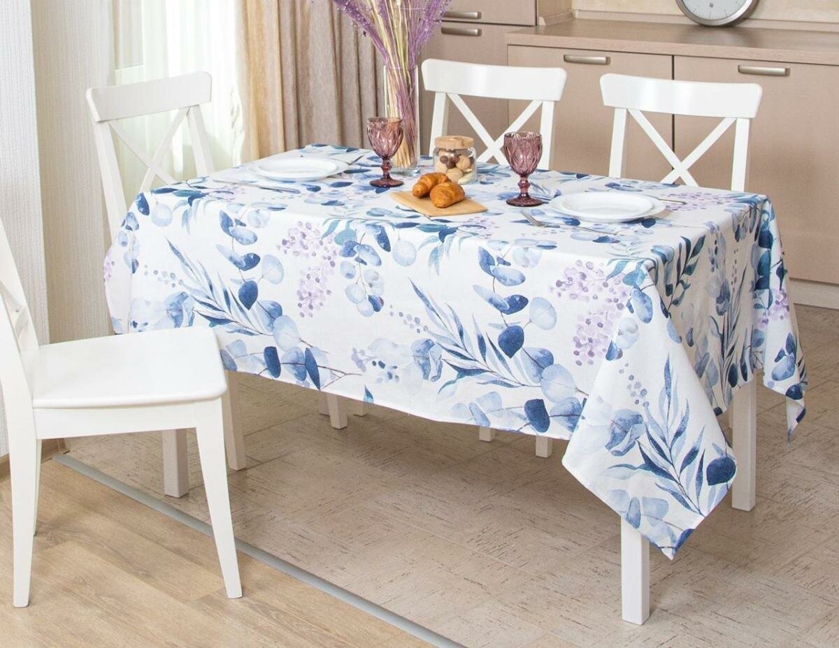 фото Скатерть на стол/150x120/тканевая/рогожка/хлопок