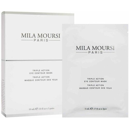 MILA MOURSI Антивозрастная Крио Маска для контура глаз Triple Action Eye Contour Mask маска для глаз mila moursi антивозрастная крио маска тройного действия со стволовыми клетками для контура глаз triple action triple action eye contour mask