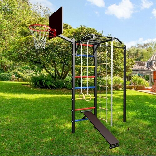 Уличная шведская стенка Sv Sport У473К (ступени Разноцветные)