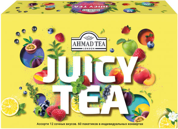 Чайный набор Ahmad Tea Ассорти Джуси Ти, 60 пакетиков - фото №3