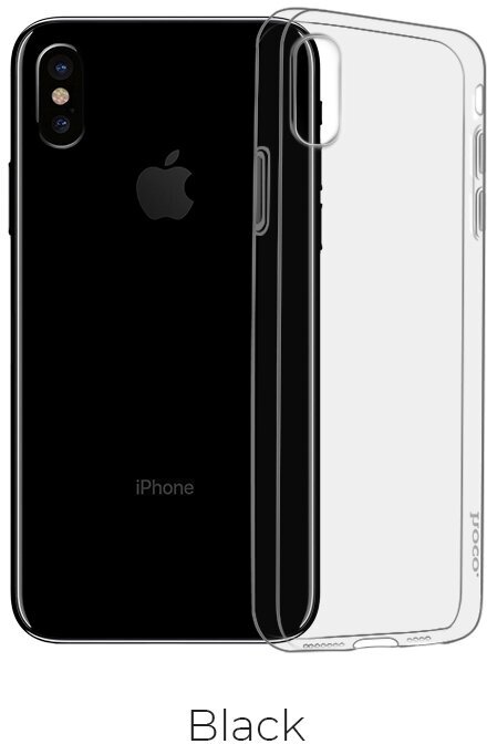 Чехол HOCO TPU Light Series для iPhone XR, темно-прозрачный